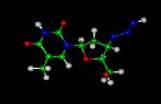 Imagem da molécula de AZT.