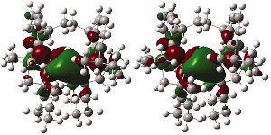 Representação tridimensional de uma molécula de ácido que foi modificada para base.