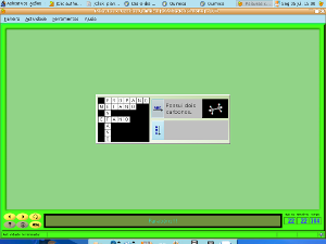 Imagem da captura de tela do software JClic com uma palavra cruzada criada nele.