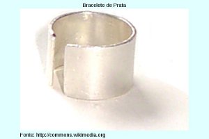 Imagem de bracelete de prata.