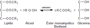 Imagem da Reao de Transesterificao.