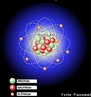 Ilustrao que mostra o tomo de oxignio com todas as suas partes constituintes, como o ncleo, eletrosfera, prtons, eltrons e nutrons. <br/><br/> Palavras-chave: Oxignio. Tabela peridica. Estrutura da matria. Estrutura atmica.