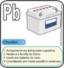 Chumbo - Imagem do smbolo qumico do Chumbo - Plumbum (Pb) e suas aplicaes. O Pb tem nmero atmico (Z) = 82 e Massa Atmica (A) = 207, est localizado no grupo 14 ou famlia 4A e no 6 perodo da tabela peridica dos elementos qumicos, sua distribuio eletrnica  K2 L8 M18 N32 O18 P4. <br/><br/> Palavras-chave: Chumbo. Smbolos qumicos. Tabela peridica.