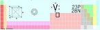 Posio do V (vandio) na tabela peridica. <br/><br/> Palavras-chave: Vandio. Tabela peridica.