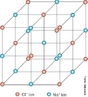 Ilustrao representando um cristal cbico de face centrada de cloreto de sdio. O cloreto de sdio, mais conhecido como sal ou sal de cozinha,  uma substncia largamente utilizada formada na proporo de um tomo de cloro para cada tomo de sdio. A sua frmula qumica  NaCl. O sal  essencial para a vida animal e  tambm um importante conservante de alimentos e um popular tempero. O sal  produzido em diversas formas: sal no refinado (como o sal marinho), sal refinado (sal de cozinha), e sal iodado.  um slido cristalino e branco nas condies normais. <br/><br/> Palavras-chave: Ligaes qumicas. Cloreto de sdio. Substncia.