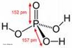 Representao da molcula de cido fosfrico ou cido ortofosfrico  um composto qumico frmula molecular H3PO4.  o cido de fsforo mais importante. Dentre os cidos minerais, pode ser considerado um cido mais fraco. A partir do cido fosfrico derivam-se o cido difosfrico ou pirofosfrico, o cido metafosfrico e o cido polifosfrico. <br/><br/> Palavras-chave: cido fosfrico. cido. Funes inorgnicas. Oxicidos. 