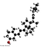 Representao de uma molcula de vitamina D em 3D. Principais fontes de vitamina D:  encontrada em pequenas quantidades em alimentos animais na forma de colecalciferol (D3). leos de fgado de peixe (bacalhau, atum, cao), fgado de vitela, vaca e porco, gema de ovo, manteiga, leite, salmo, atum, raios de sol, ergocalciferol (vitamina D2), encontrado nos vegetais e colecalciferol (vitamina D3), encontrada em tecidos animais, so fontes de atividade de vitamina D pr-formada. Tanto o leite materno como o de vaca so fontes pobres desta vitamina. <br/><br/> Palavras-chave: Vitamina D. Molcula. Sol. Colecalciferol. 