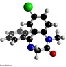 Representao em 3D da molcula de Diazepam,(comercializado no Brasil pelo laboratrio Roche com o nome de Valium)  um composto qumico pertencente  famlia dos benzodiazepnicos.  uma substncia cristalina, heterocclica, usada como ansioltico, anticonvulsivante, sedativo e relaxante muscular. O Diazepam  frequentemente indicado para o tratamento da insnia, epilepsia e espasmos musculares. <br/><br/> Palavras-chave: Diazepam. Molcula. Valium. Benzodiazepnico.