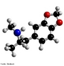 Representao da molcula de ecstasy em 3D.  uma droga moderna sintetizada (feita em laboratrio), neurotxica, cujo efeito na fisiologia humana  a diminuio da reabsoro da serotonina, dopamina e noradrenalina no crebro, onde estas substncias ficaro em maior contato entre as sinapses, causando euforia, sensao de bem-estar, alteraes da percepo sensorial do consumidor e grande perda de lquidos, pertencente a famlia das anfetaminas. <br/><br/> Palavras-chave: Ecstasy. Molcula. Drogas.