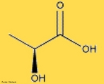 Representação da molécula de ácido lático. O ácido láctico ou lático ( do latim lac, lactis, leite), é um composto orgânico de função mista ácido carboxílico - álcool que apresenta fórmula molecular C3H6O3 e estrutural CH3 - CH ( OH ) - COOH. Participa de vários processos bioquímicos, e o lactato é a forma ionizada deste ácido. Foi descoberto pelo químico sueco Carl Wilhelm Scheele, no leite coalhado. Pela nomenclatura IUPAC é conhecido como ácido 2-hidroxipropanóico ou ácido α-hidroxipropanóico. <br/><br/> Palavras-chave: Ácido lático. Funções químicas.