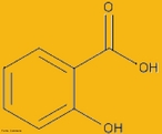 Representao da molcula de cido saliclico. O cido saliclico  um Beta-Hidroxicido (-Hidroxicido) com propriedades queratolticas (esfoliantes) e antimicrobianas, o que significa que afina a camada espessada da pele e age evitando a contaminao por bactrias e fungos oportunistas.  um cido utilizado no tratamento de pele hiperquerattica, isto , super espessada, em condies de descamao como: caspa, dermatite seborreica, ictiose, psorase e acne, problemas que atingem facilmente a ala masculina.  caracterizado ainda por ser um regularizador da oleosidade e tambm um anti-inflamatrio potencial. A grande vantagem deste cido  que apresenta um bom poder esfoliativo e tambm uma ao hidratante, cuja caracterstica principal  a capacidade de penetrao nos poros ajudando na remoo da camada queratinizada com uma ao irritante muito menor que os outros ingredientes. <br/><br/> Palavras-chave: cido saliclico. Funes orgnicas. Molcula.