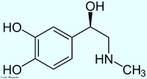 Representao da molcula de Adrenalina ou epinefrina  um hormnio, derivado da modificao de um aminocido aromtico (tirosina), secretado pelas glndulas supra-renais, assim chamadas por estarem acima dos rins. Em momentos de "stress", as supra-renais secretam quantidades abundantes deste hormnio que prepara o organismo para grandes esforos fsicos, estimula o corao, eleva a tenso arterial, relaxa certos msculos e contrai outros. Frmula molecular C9H13NO3. Massa molar 183.204 g/mol. Nomenclatura IUPAC (sistemtica) (R)-4-[1-hidroxi-2-(metilamino)etil]benzeno-1,2-diol <br/><br/> Palavras-chave: Adrenalina. Hormnios. Qumica orgnica. Doping.