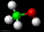 Representao tridimensional da molcula de metanol, tambm conhecido como lcool metlico ou carbinol,  um composto qumico com frmula qumica CH3OH. Lquido, inflamvel, possui chama invisvel, fundindo-se a cerca de -98 C. O metanol, ou ainda o lcool da madeira, pode ser preparado pela destilao de madeiras, ou pela reao do gs de sntese, vindos de origem fsseis gs natural uma mistura de H2 com CO passando sobre um catalisador metlico a altas temperaturas e presses). Ele tambm pode ser produzido a partir da cana-de-acar. O metanol  principalmente um solvente industrial, pois ele dissolve alguns sais melhor do que o etanol;  utilizado na indstria de plsticos, na extrao de produtos animais e vegetais, e como solvente em reaes de importncia farmacolgica, como no preparo de colesterol, vitaminas e hormnios.  matria-prima na produo de formaldedo.  usado no processo de transesterificao da gordura, para produzir biodiesel. Tambm  usado como combustvel em algumas categorias de monopostos dos EUA (ex: Champ Car, IRL, Dragster). As equipes e o piloto so instrudos de como agir diante de um incndio provocado por um acidente. Como o fogo no  visvel  preciso jogar gua em todos os cantos onde supostamente est ocorrendo e no prprio piloto e membros da equipe se for o necessrio. <br/><br/> Palavras-chave: Metanol. lcool metlico. lcoois. Funes qumicas. Qumica orgnica. Solventes.