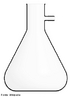 Vidraria de laboratrio normalmente usado junto com o funil de Bchner em filtraes (sob suco) a vcuo.  constitudo de um vidro espesso e um orifcio lateral. <br/><br/> Palavras-chave: Kitazato. Kitassato ou Kitasato. Laboratrio de qumica. Vidraria.